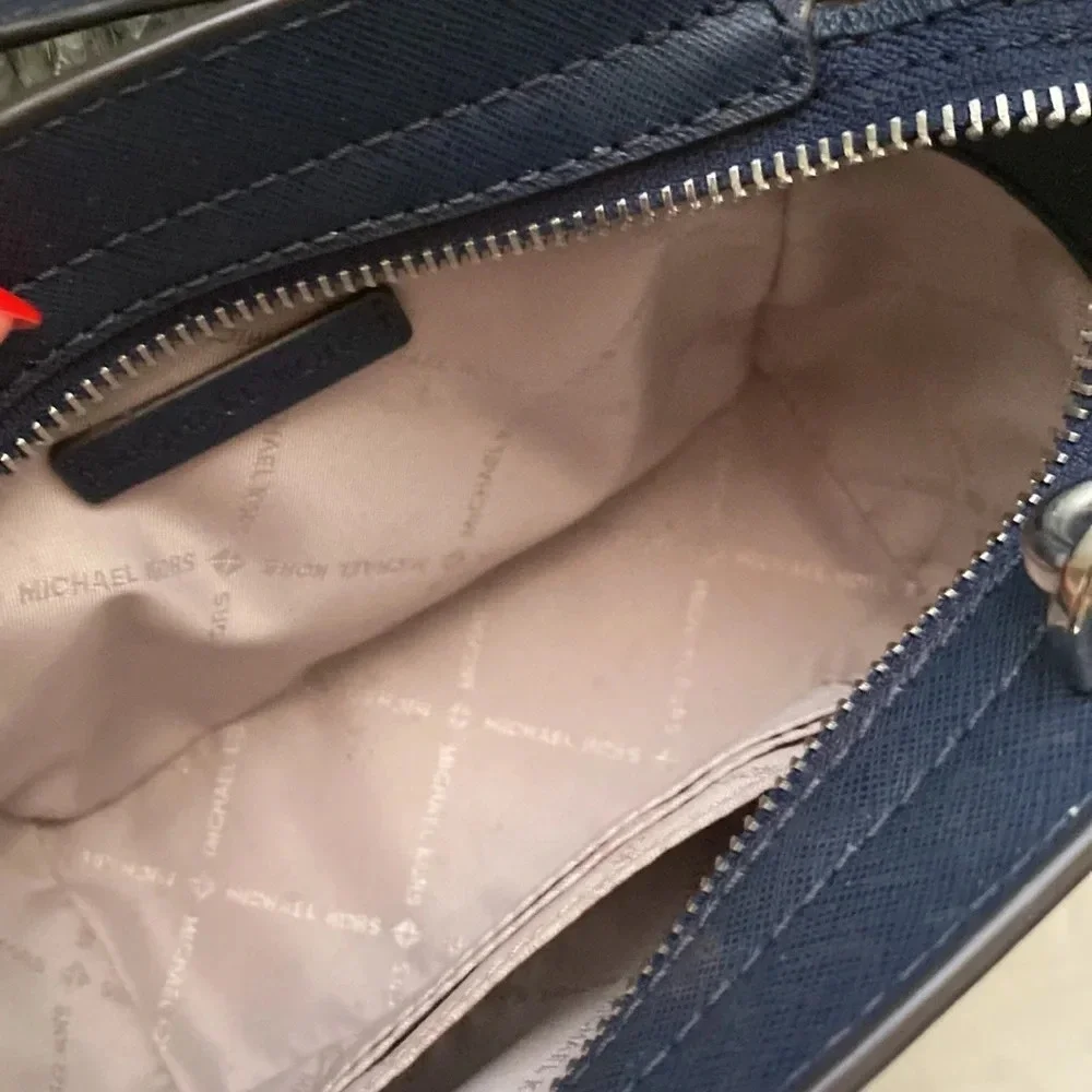 Michael Kors Navy Studded Crossbody Shoulder Bag
